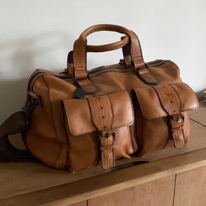 Leather weekend bag